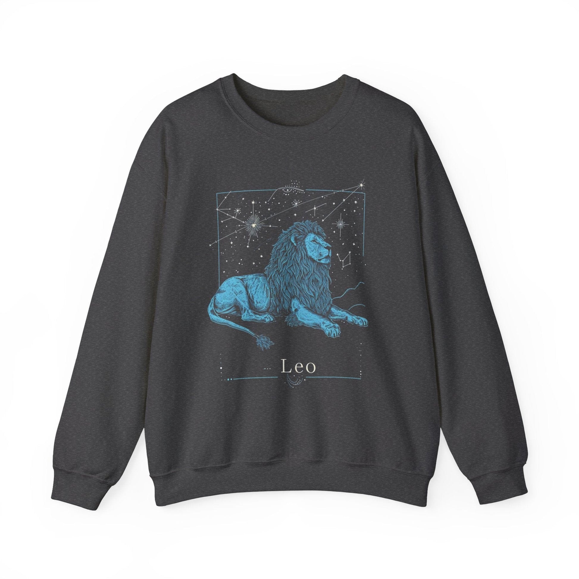 Sweatshirt S / Dark Heather Lion's Majesty Leo Crewneck Sweatshirt