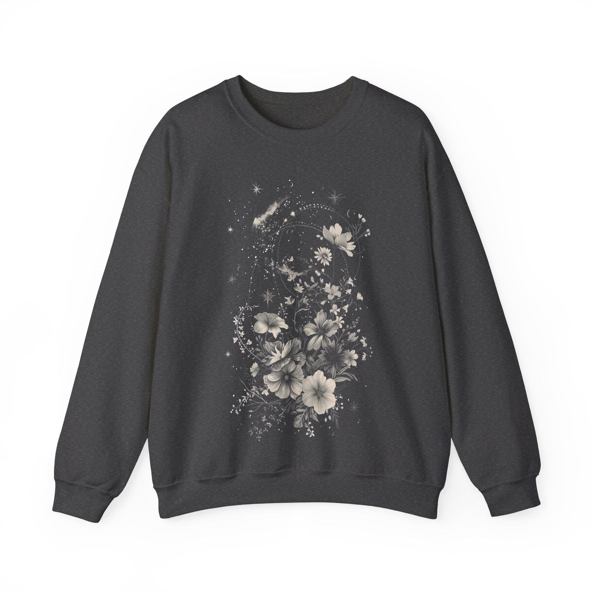 Sweatshirt S / Dark Heather Lunar Blossom Sweater