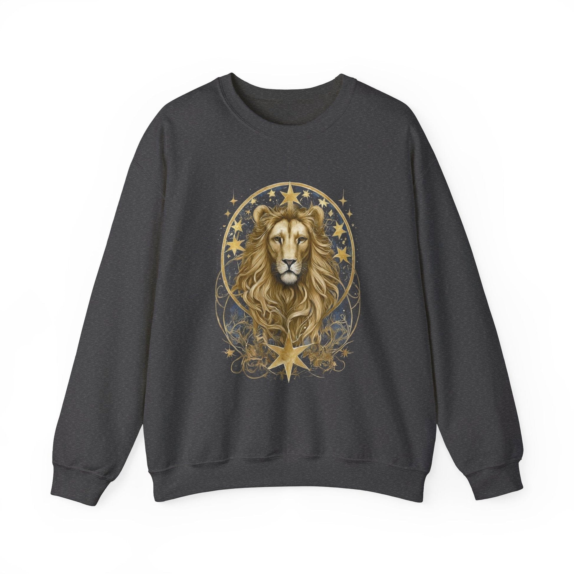 Sweatshirt S / Dark Heather Majestic Leo Soft Crewneck Sweatshirt