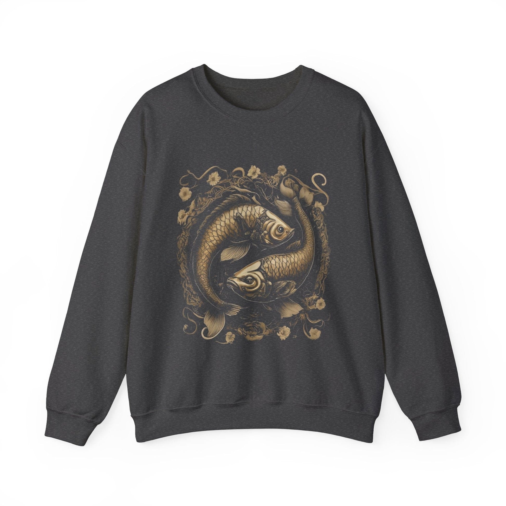 Sweatshirt S / Dark Heather Samurai Armor Pisces Soft Sweater