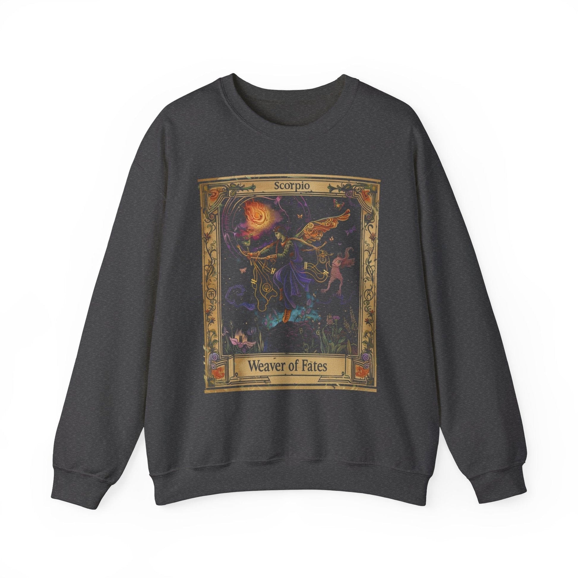 Sweatshirt S / Dark Heather Scorpio The Weaver of Fates Extra Soft Sweater