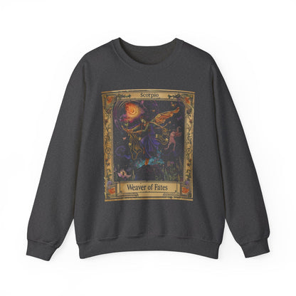 Sweatshirt S / Dark Heather Scorpio The Weaver of Fates Extra Soft Sweater