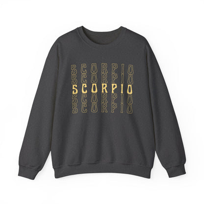Sweatshirt S / Dark Heather Scorpio Zodiac Essence Extra Soft Sweater: Minimalism for the Enigmatic