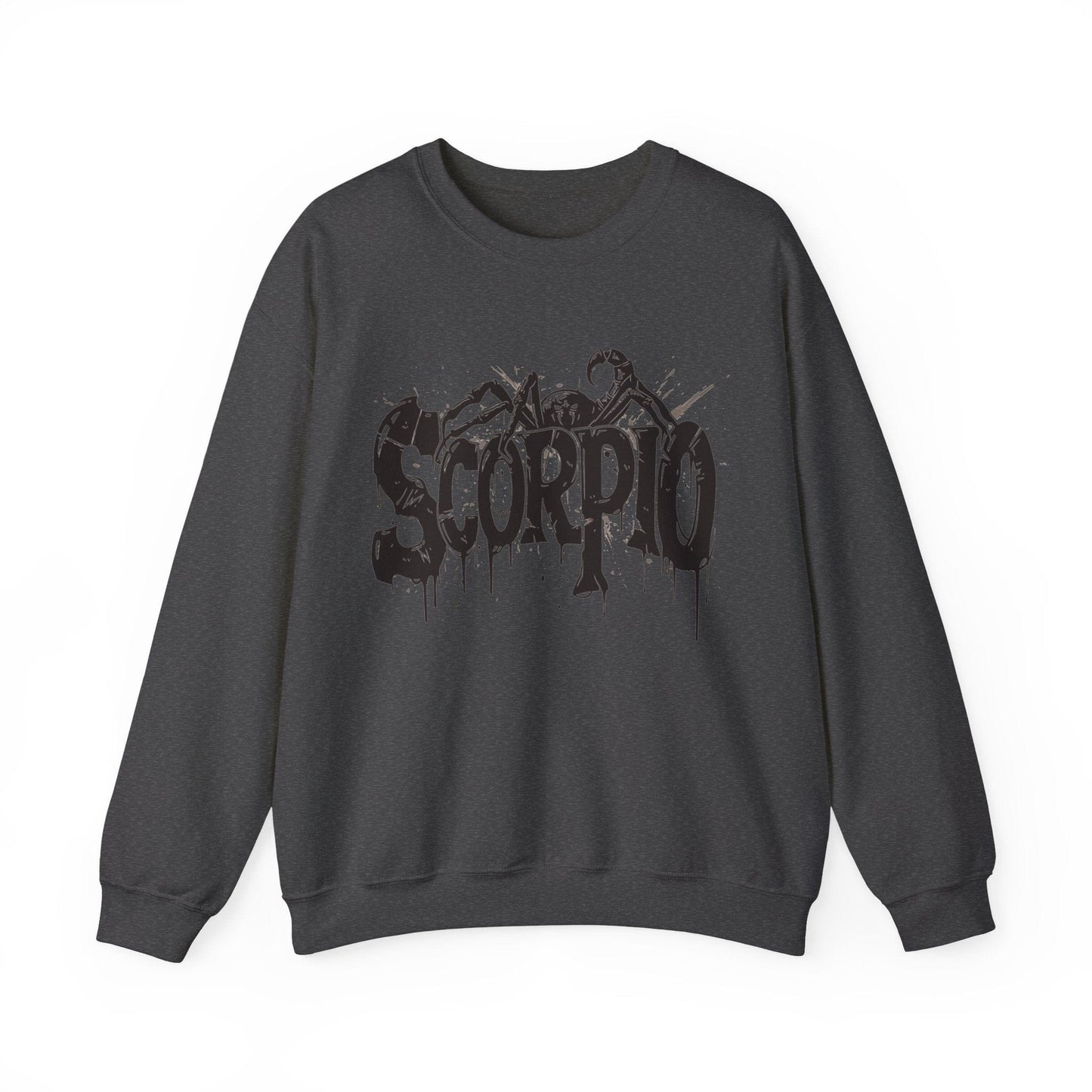 Sweatshirt S / Dark Heather Sting of Mystery Scorpio Sweater: Embrace the Darkness