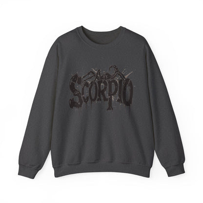 Sweatshirt S / Dark Heather Sting of Mystery Scorpio Sweater: Embrace the Darkness