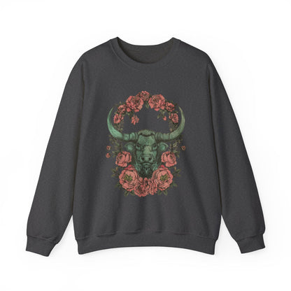 Sweatshirt S / Dark Heather Taurus Ethereal Night Sweater