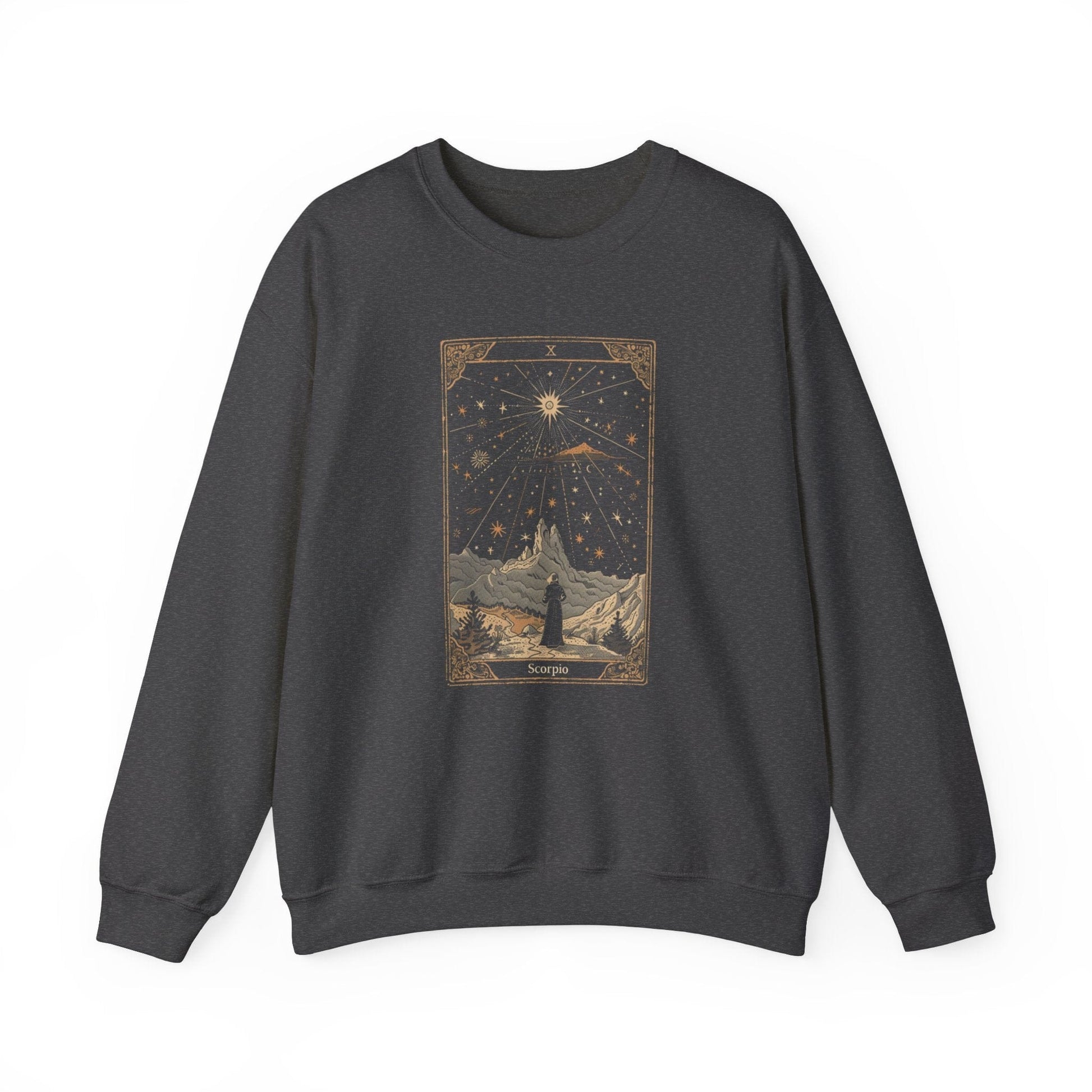 Sweatshirt S / Dark Heather The Ambitious Visionary Scorpio Extra Soft Sweater