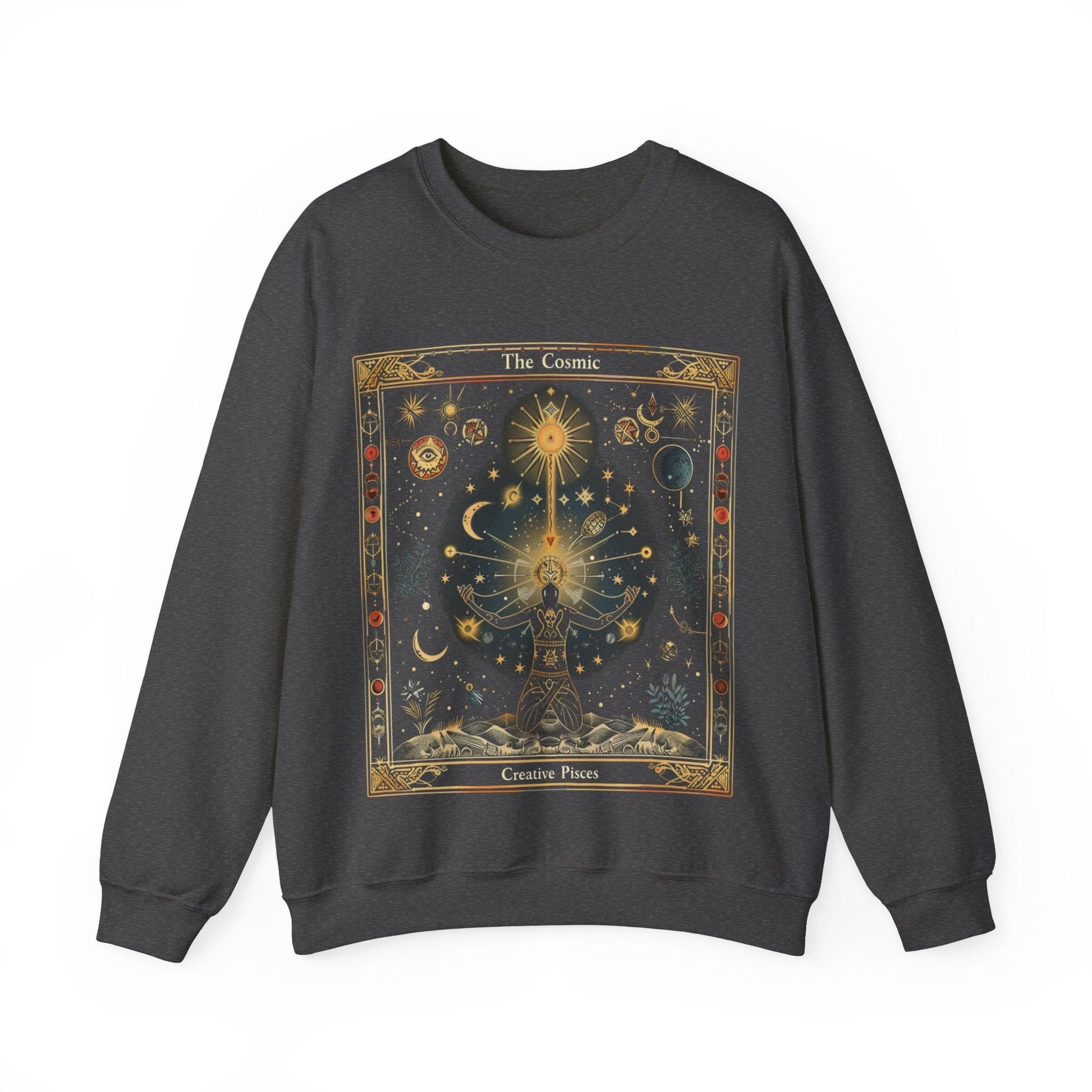 Sweatshirt S / Dark Heather The Cosmic Creative Soft Pisces Sweater
