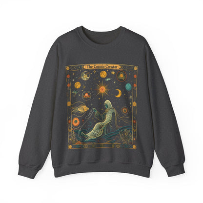 Sweatshirt S / Dark Heather The Cosmic Creator Soft Pisces Sweater