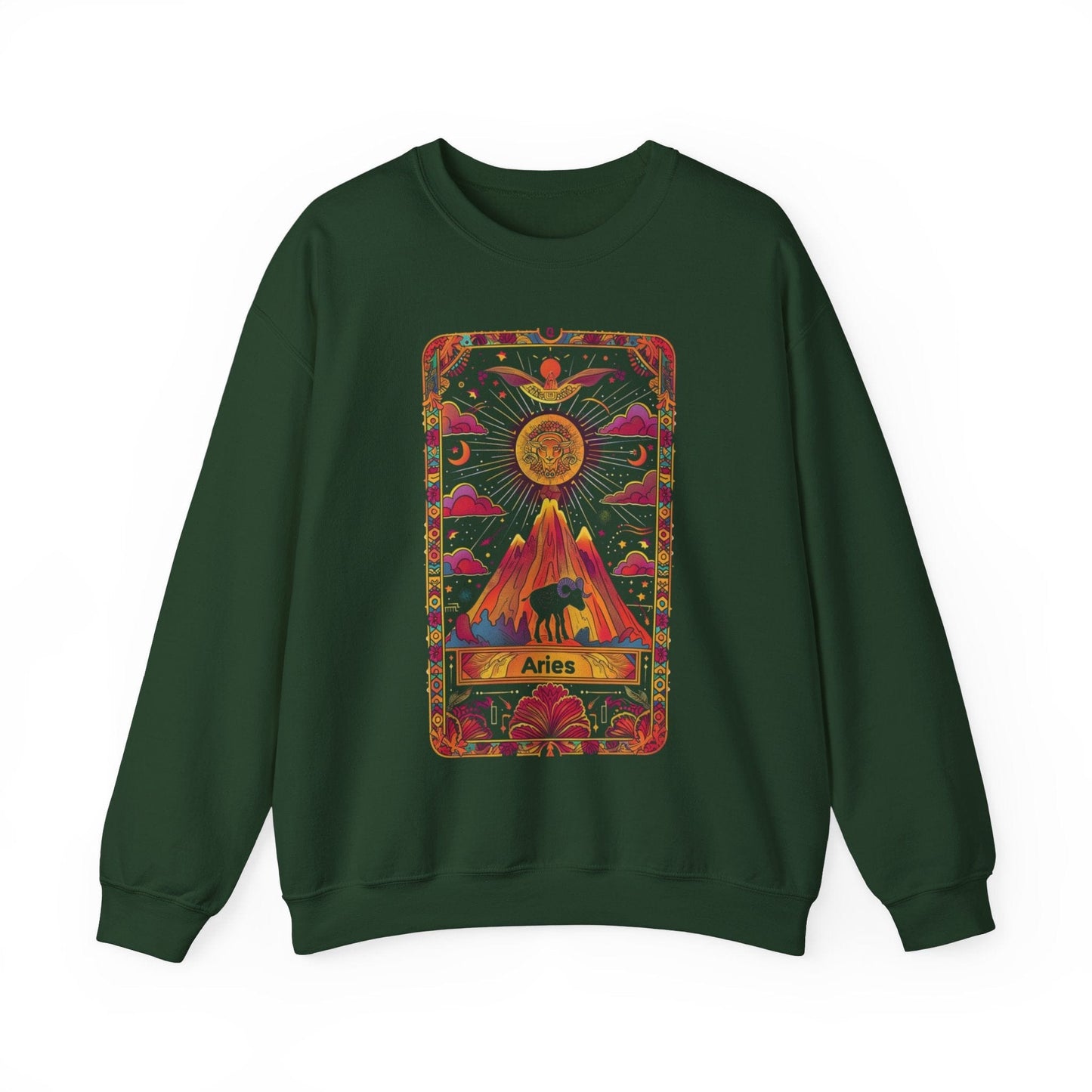 Sweatshirt S / Forest Green Aries Mountain Soft Sweater: Summit of Style