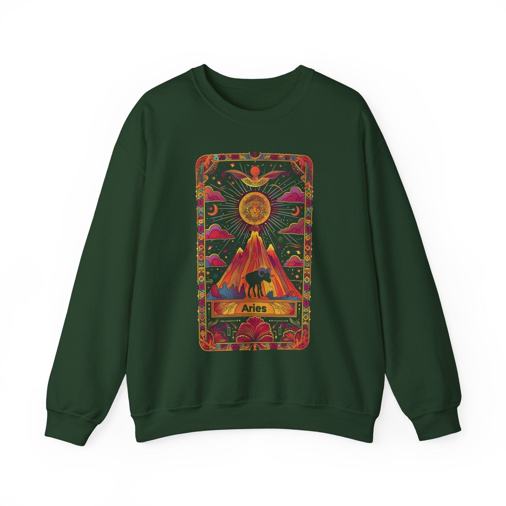 Sweatshirt S / Forest Green Aries Mountain Soft Sweater: Summit of Style