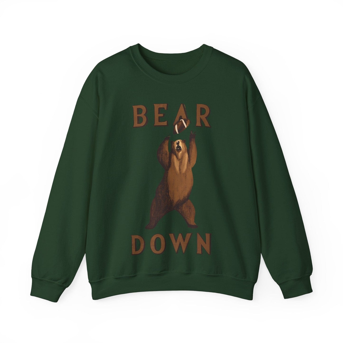 Sweatshirt S / Forest Green Bear Down Vintage Sweatshirt
