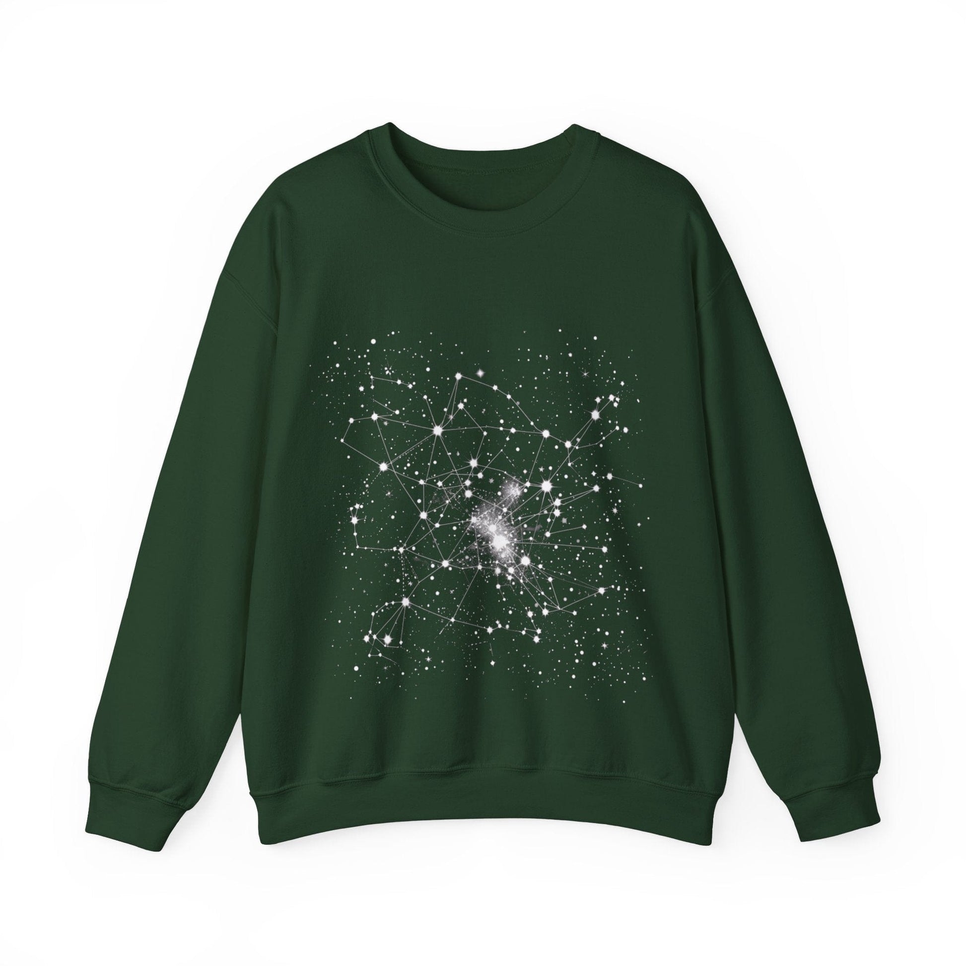 Sweatshirt S / Forest Green Cosmic Lines Sweater