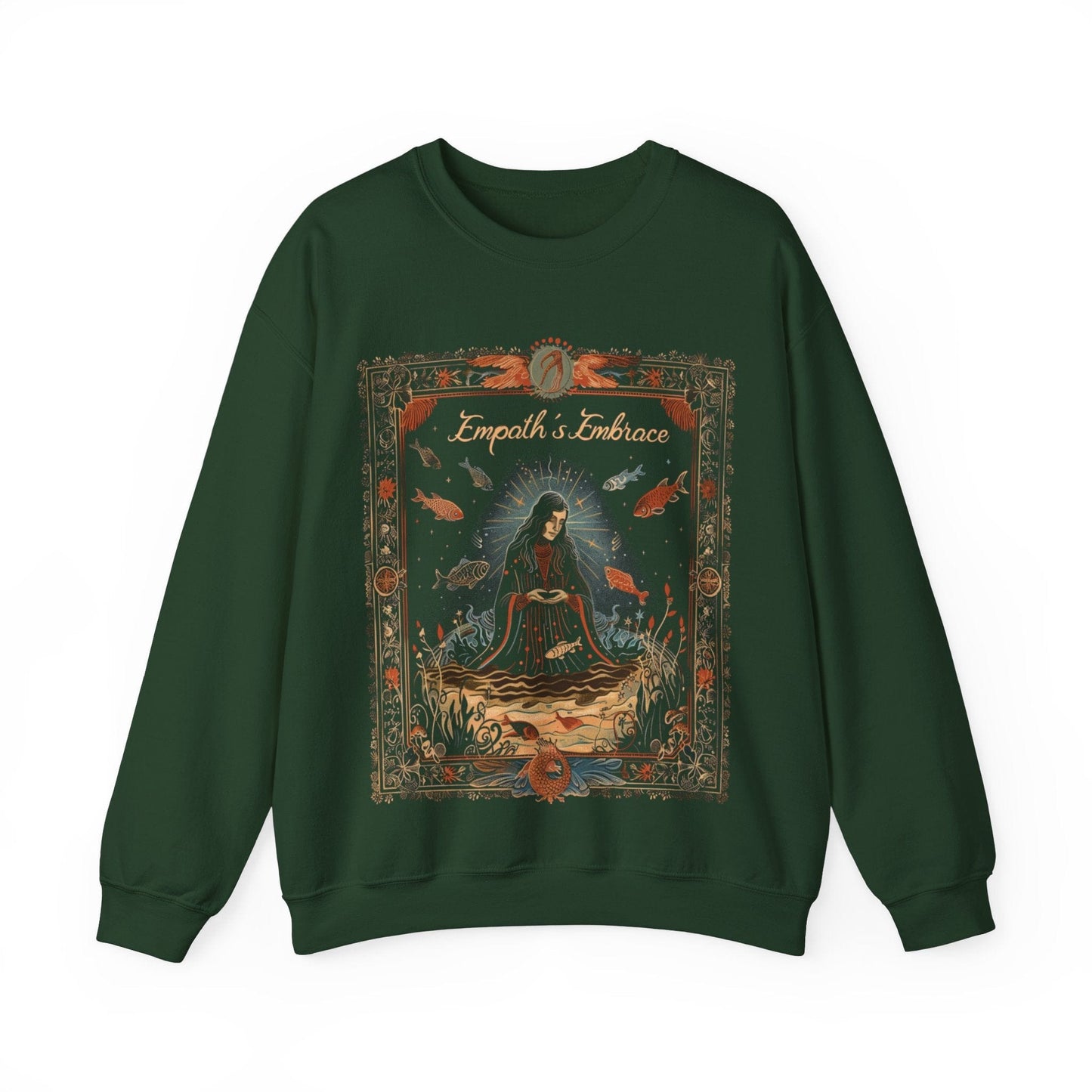 Sweatshirt S / Forest Green Empaths Embrace Soft Pisces Sweater
