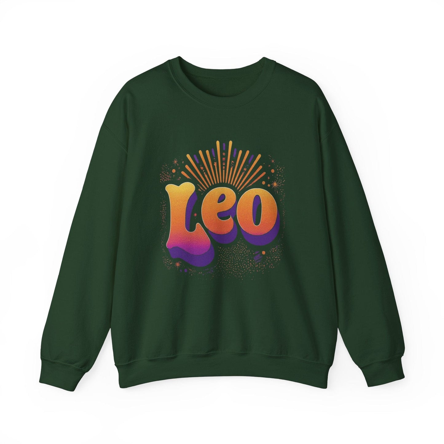 Sweatshirt S / Forest Green Groovy 70s Leo Soft Sweater