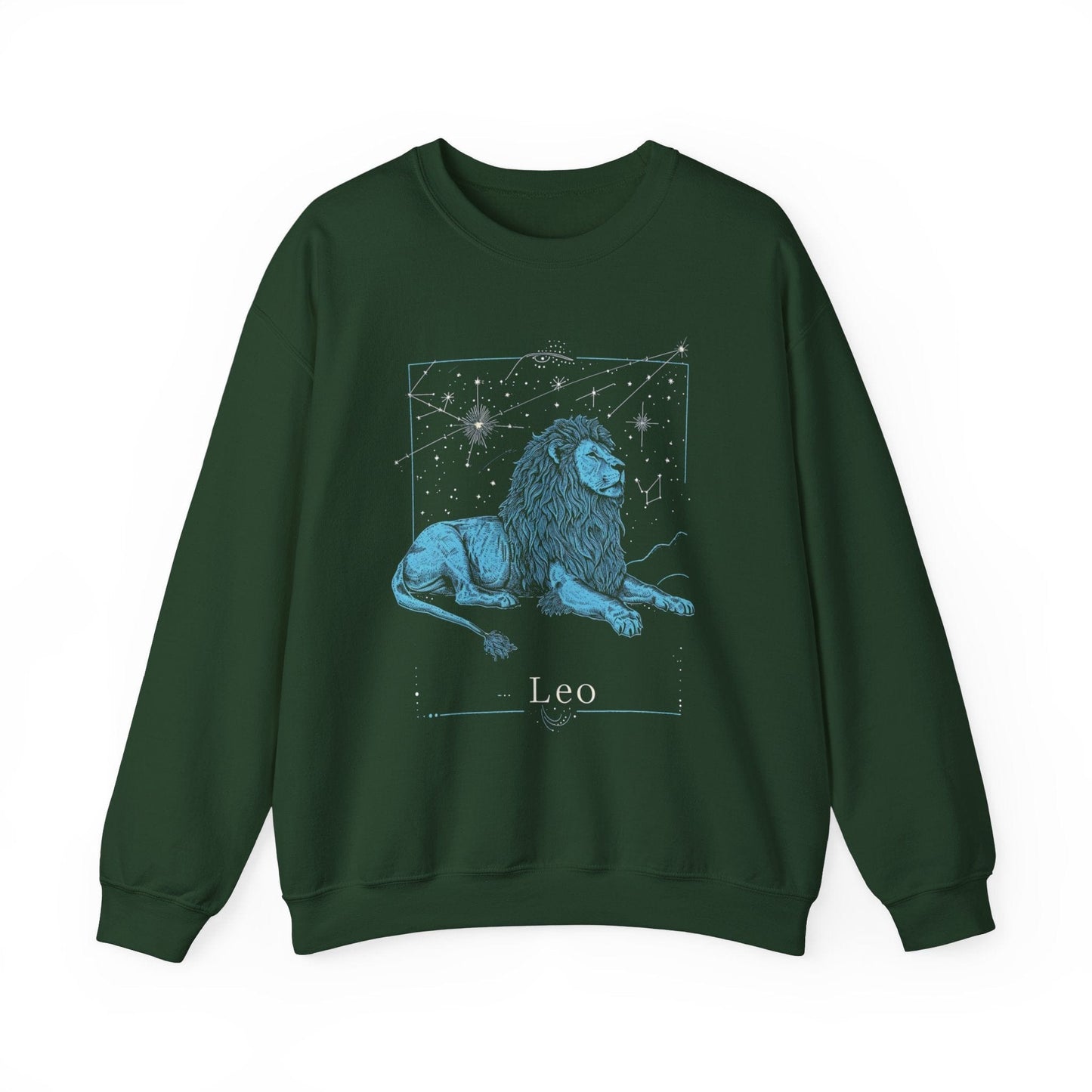 Sweatshirt S / Forest Green Lion's Majesty Leo Crewneck Sweatshirt