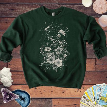 Sweatshirt S / Forest Green Lunar Blossom Sweater