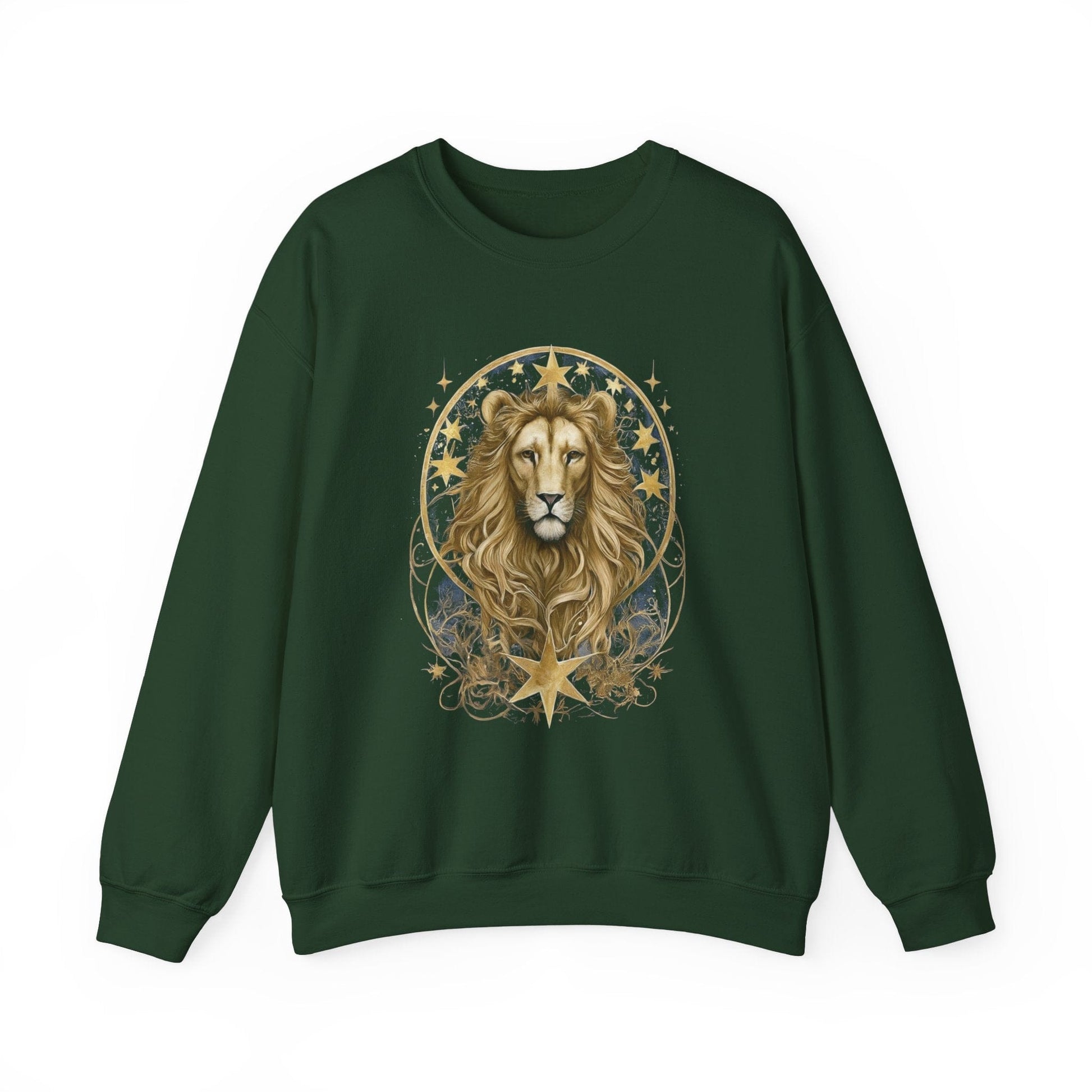 Sweatshirt S / Forest Green Majestic Leo Soft Crewneck Sweatshirt