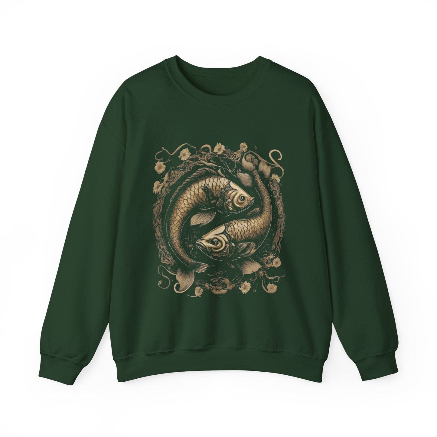 Sweatshirt S / Forest Green Samurai Armor Pisces Soft Sweater