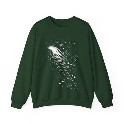 Sweatshirt S / Forest Green Shooting Stars Sweater