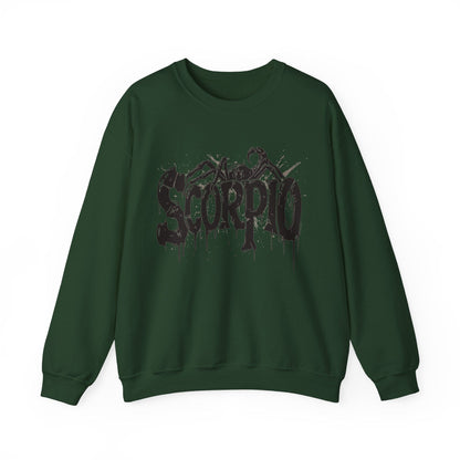 Sweatshirt S / Forest Green Sting of Mystery Scorpio Sweater: Embrace the Darkness