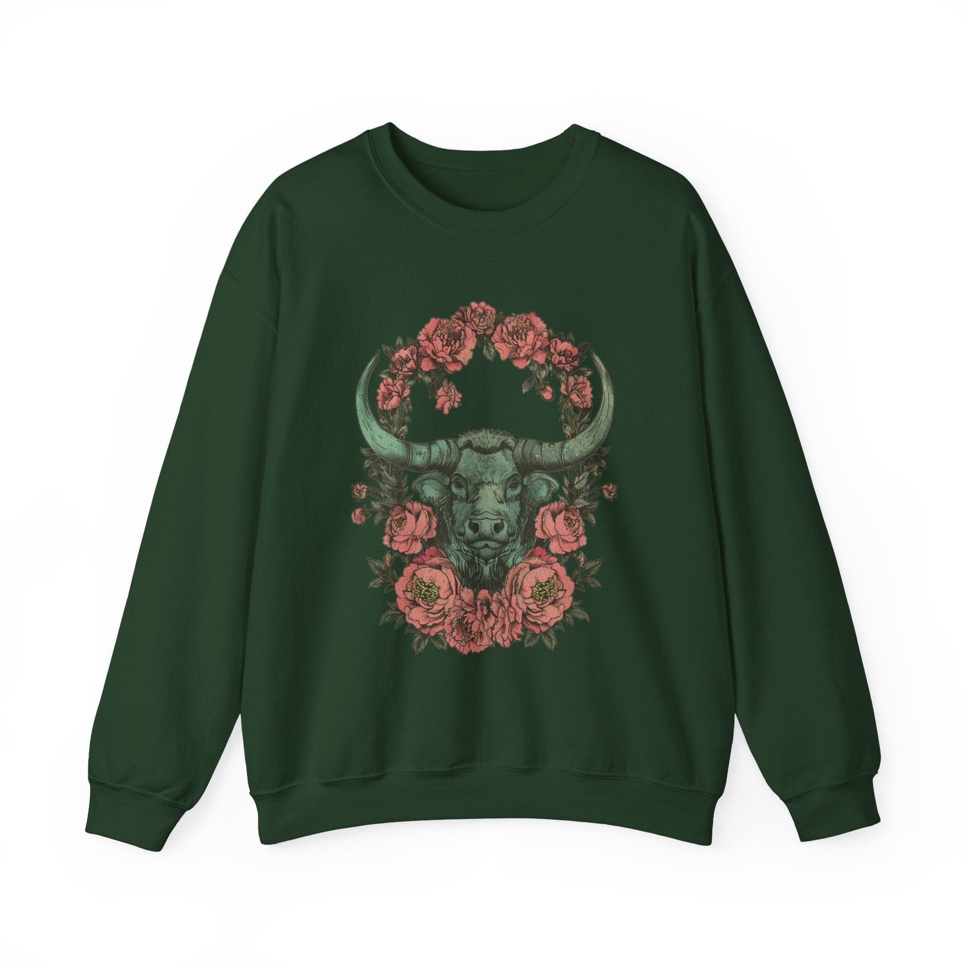 Sweatshirt S / Forest Green Taurus Ethereal Night Sweater