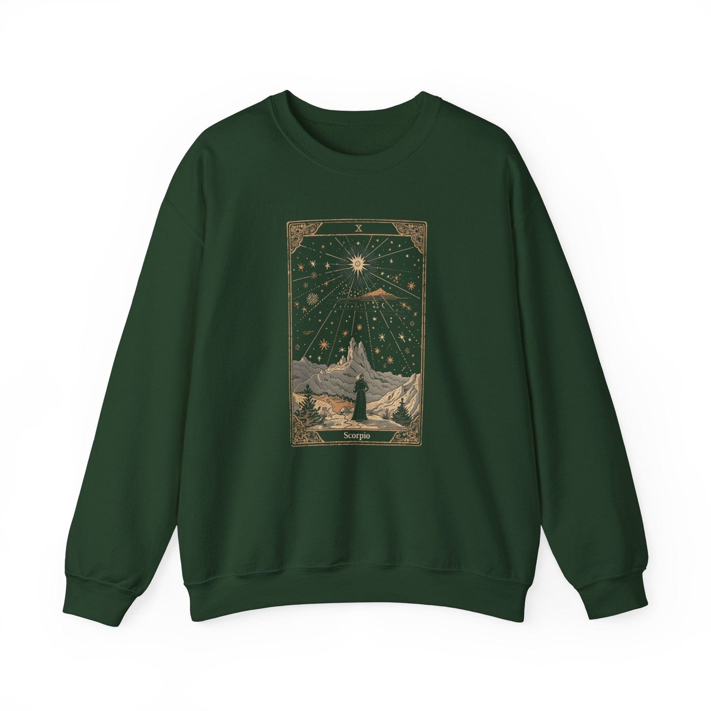 Sweatshirt S / Forest Green The Ambitious Visionary Scorpio Extra Soft Sweater