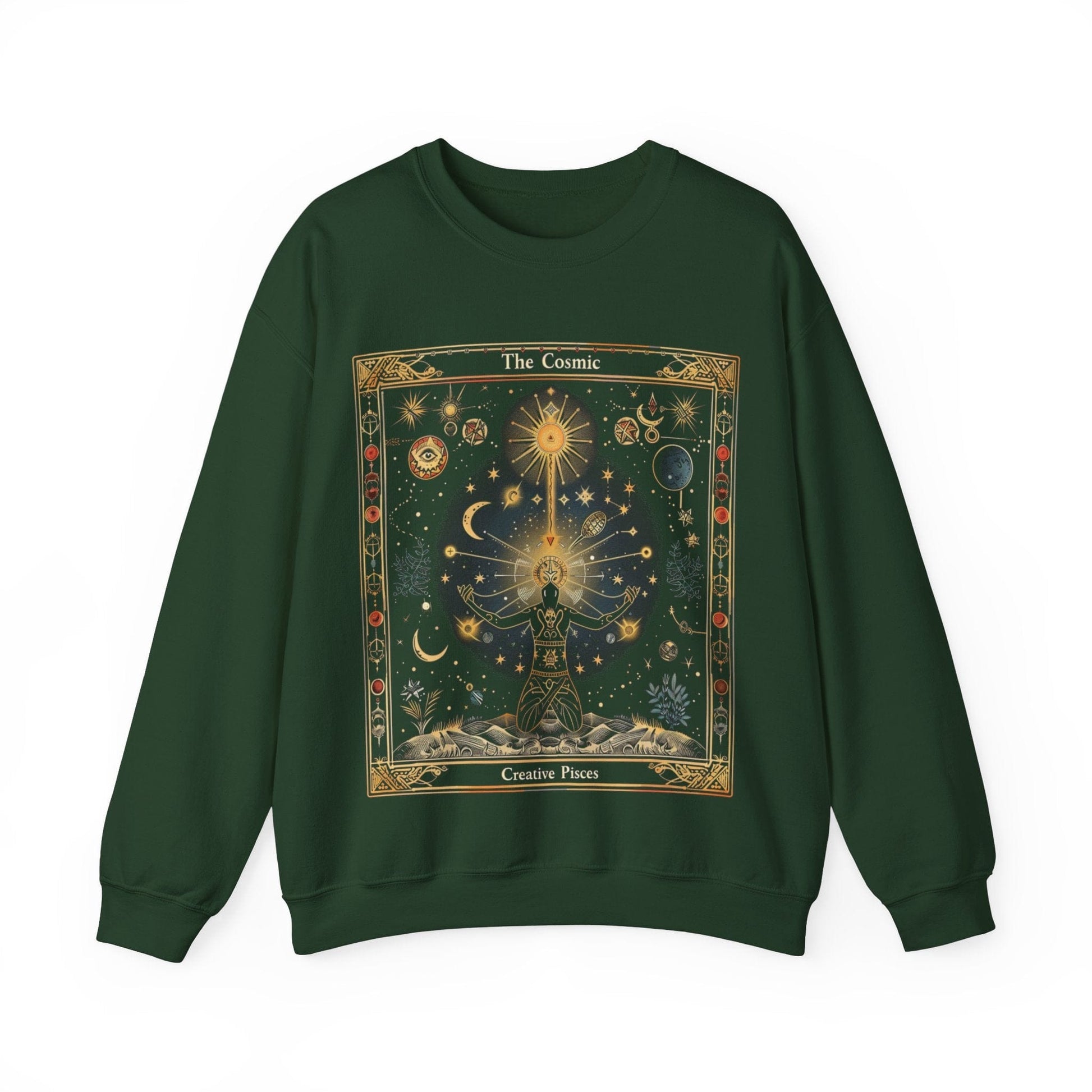 Sweatshirt S / Forest Green The Cosmic Creative Soft Pisces Sweater