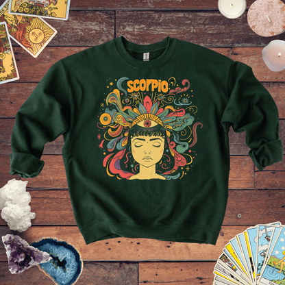 Sweatshirt S / Forest Green The Intuitive Seer Scorpio Extra Soft Sweater