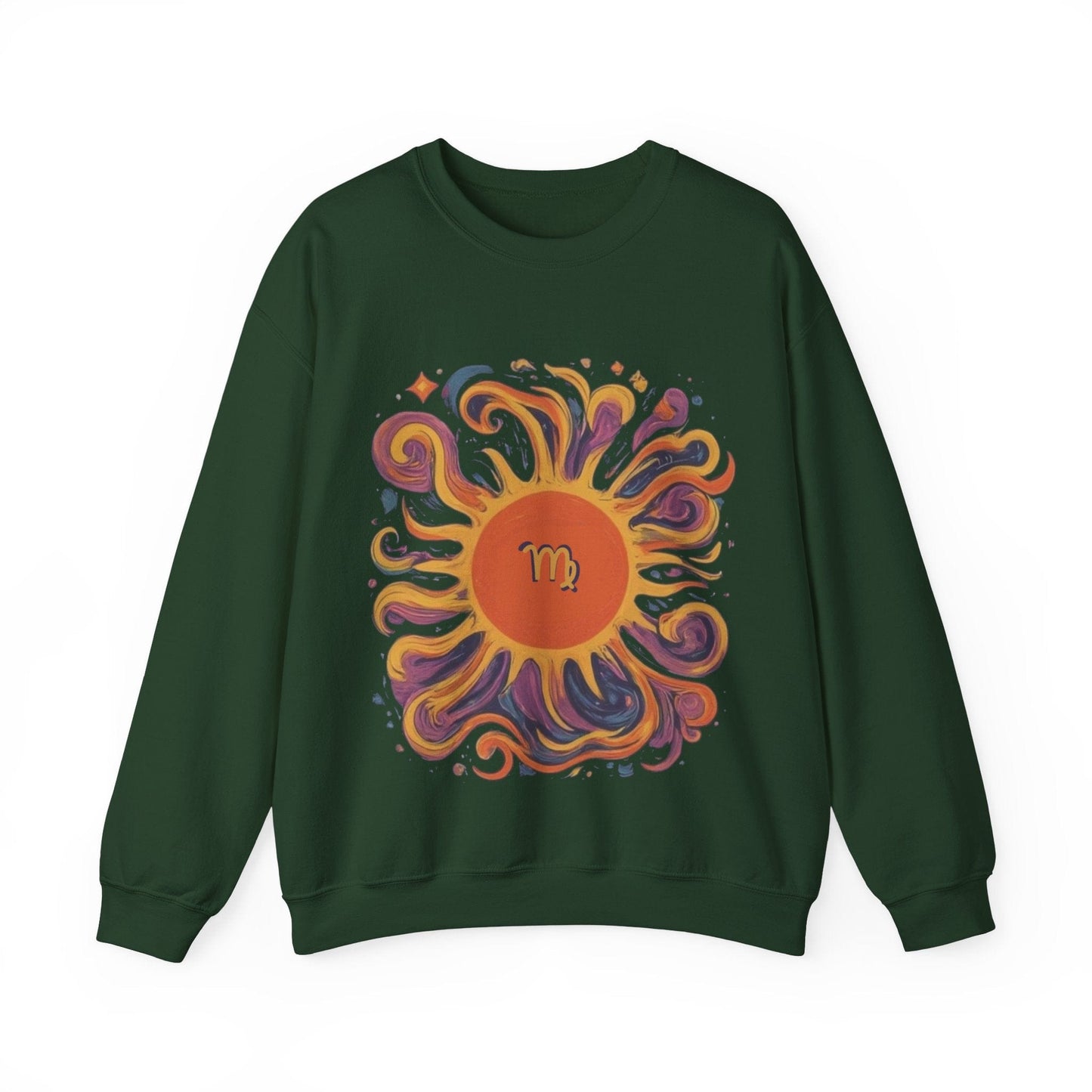Sweatshirt S / Forest Green Virgo Sun Extra Soft Sweater: Meticulous Comfort
