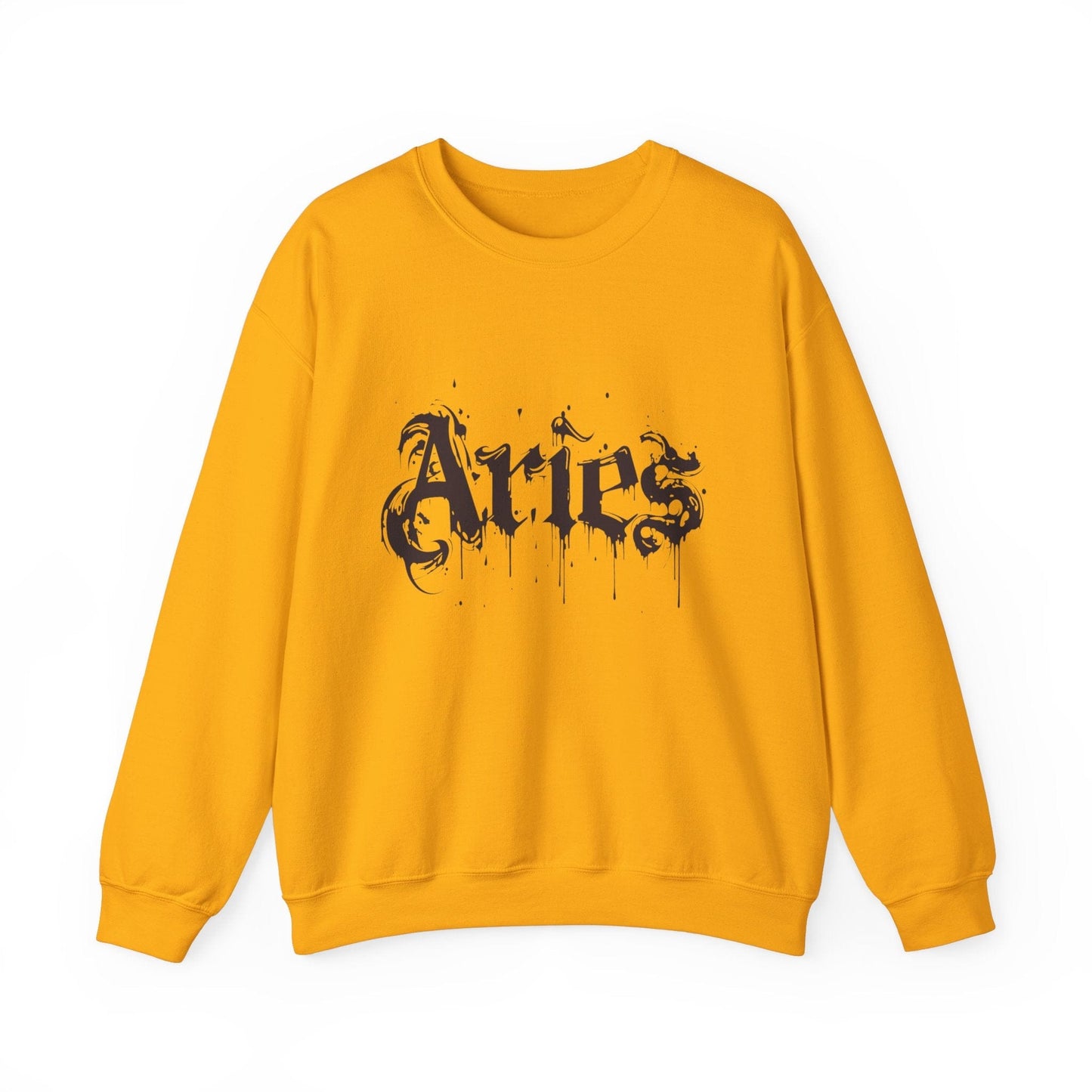 Sweatshirt S / Gold Astro Splash Aries Soft Sweater: Embrace Your Fire