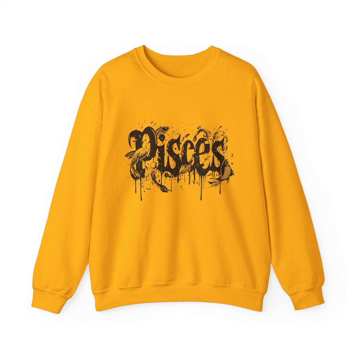 Sweatshirt S / Gold Deep Dive Pisces Sweater: Embrace the Creative Flow