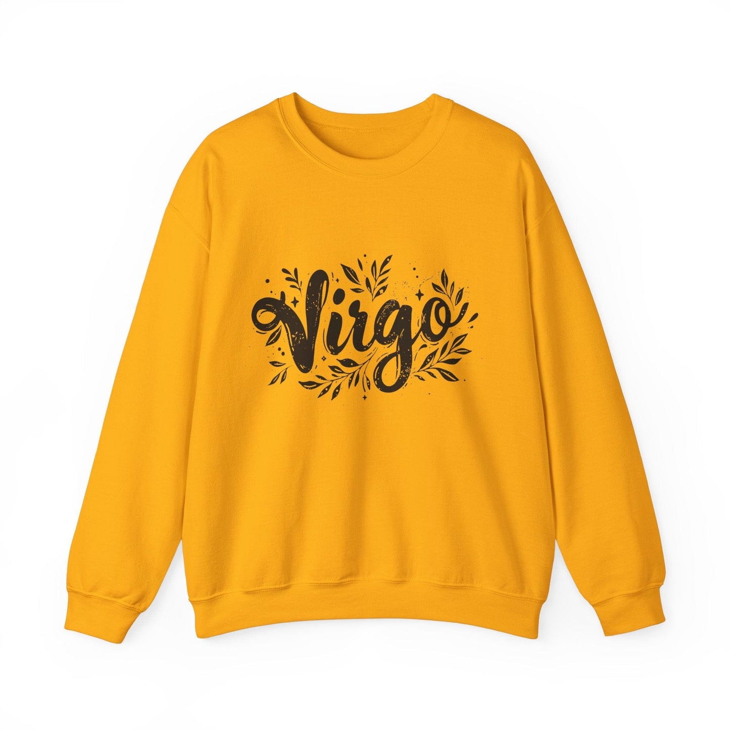 Sweatshirt S / Gold Ink Splattered Virtue Virgo Sweater: Creatively Crafted