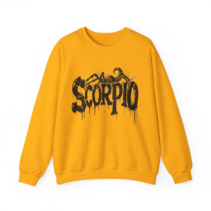 Sweatshirt S / Gold Sting of Mystery Scorpio Sweater: Embrace the Darkness