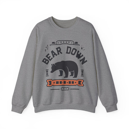 Sweatshirt S / Graphite Heather Bear Down Chicago Bears Vintage Sweatshirt