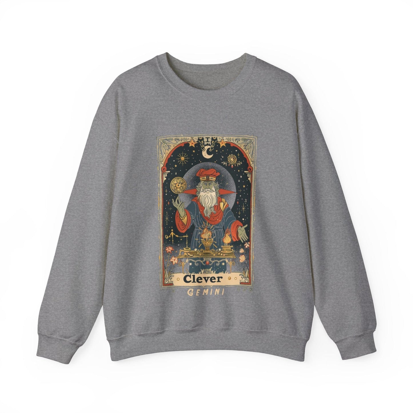 Sweatshirt S / Graphite Heather Clever Gemini Sweater