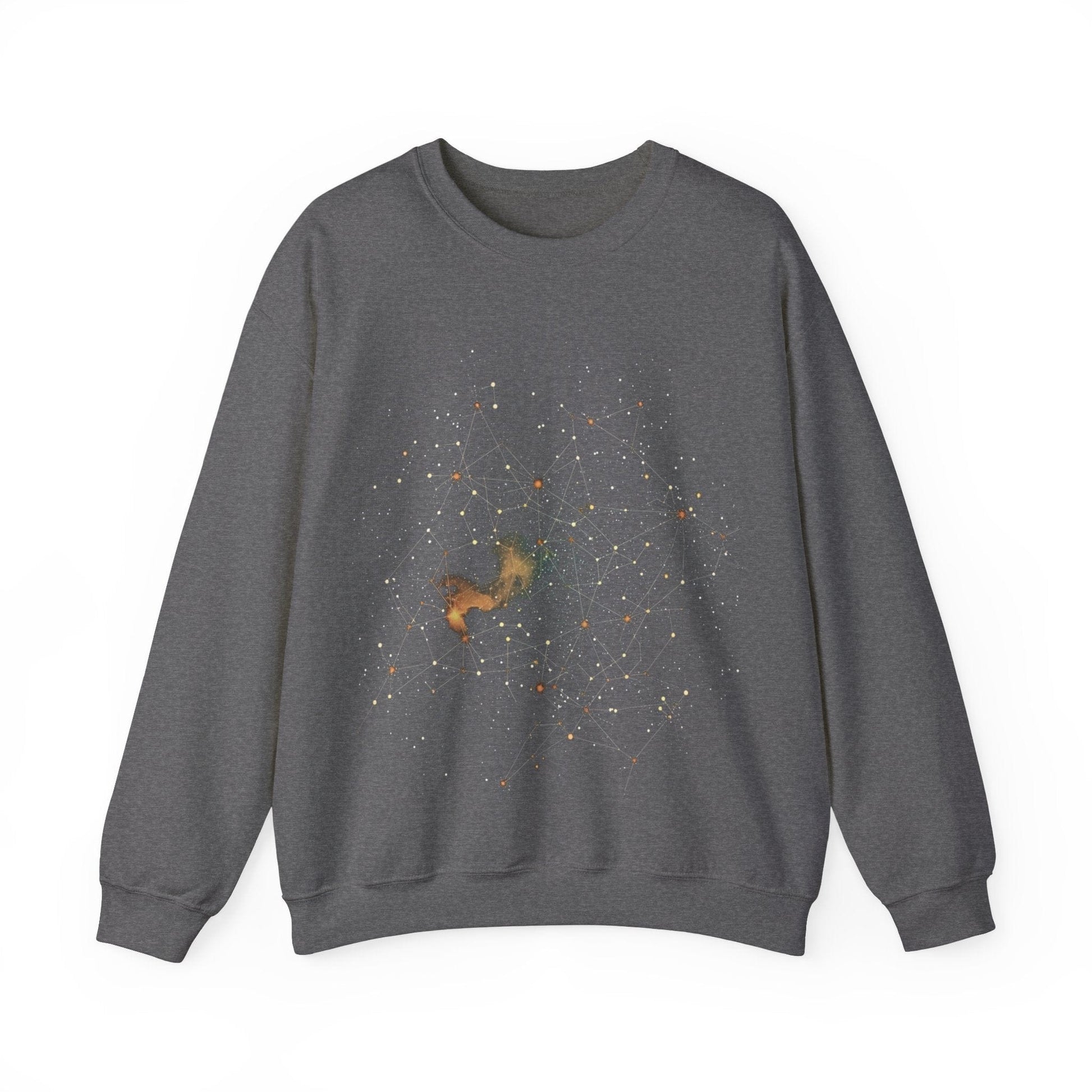 Sweatshirt S / Graphite Heather Constellation Lines Sweater