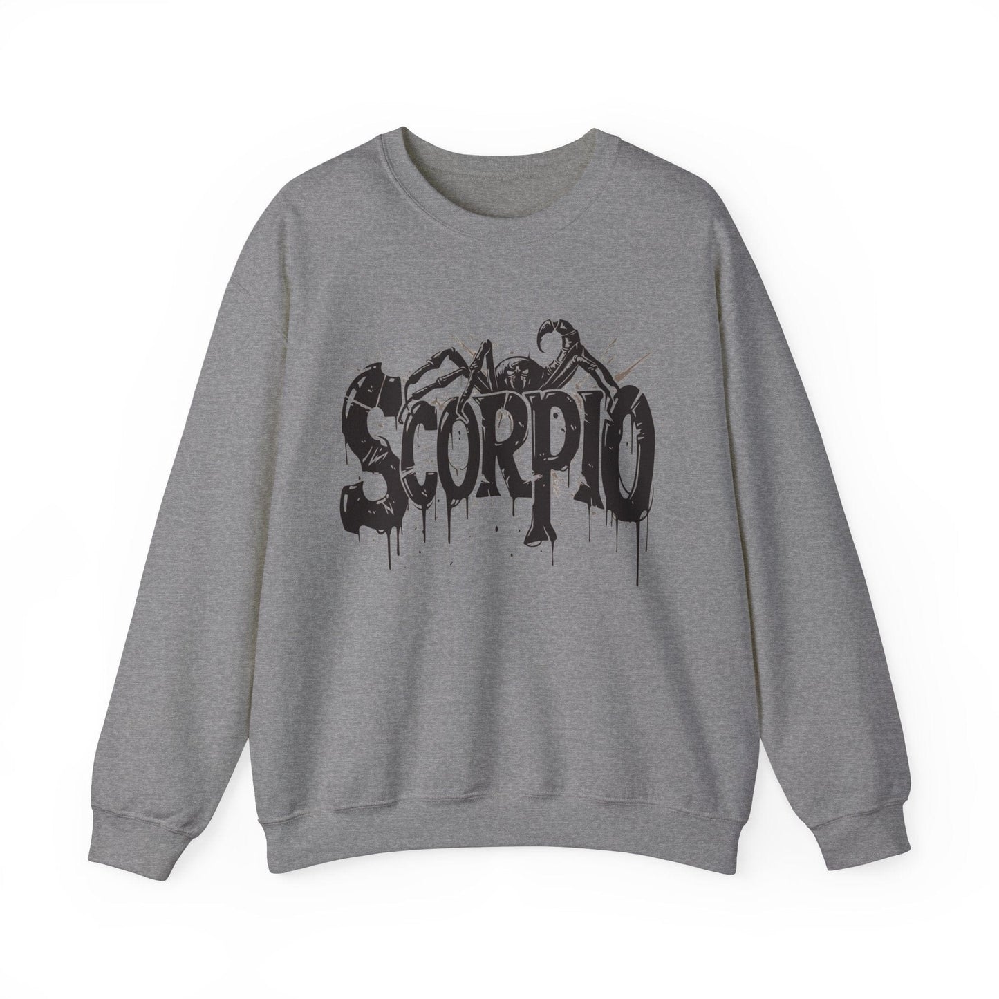 Sweatshirt S / Graphite Heather Sting of Mystery Scorpio Sweater: Embrace the Darkness