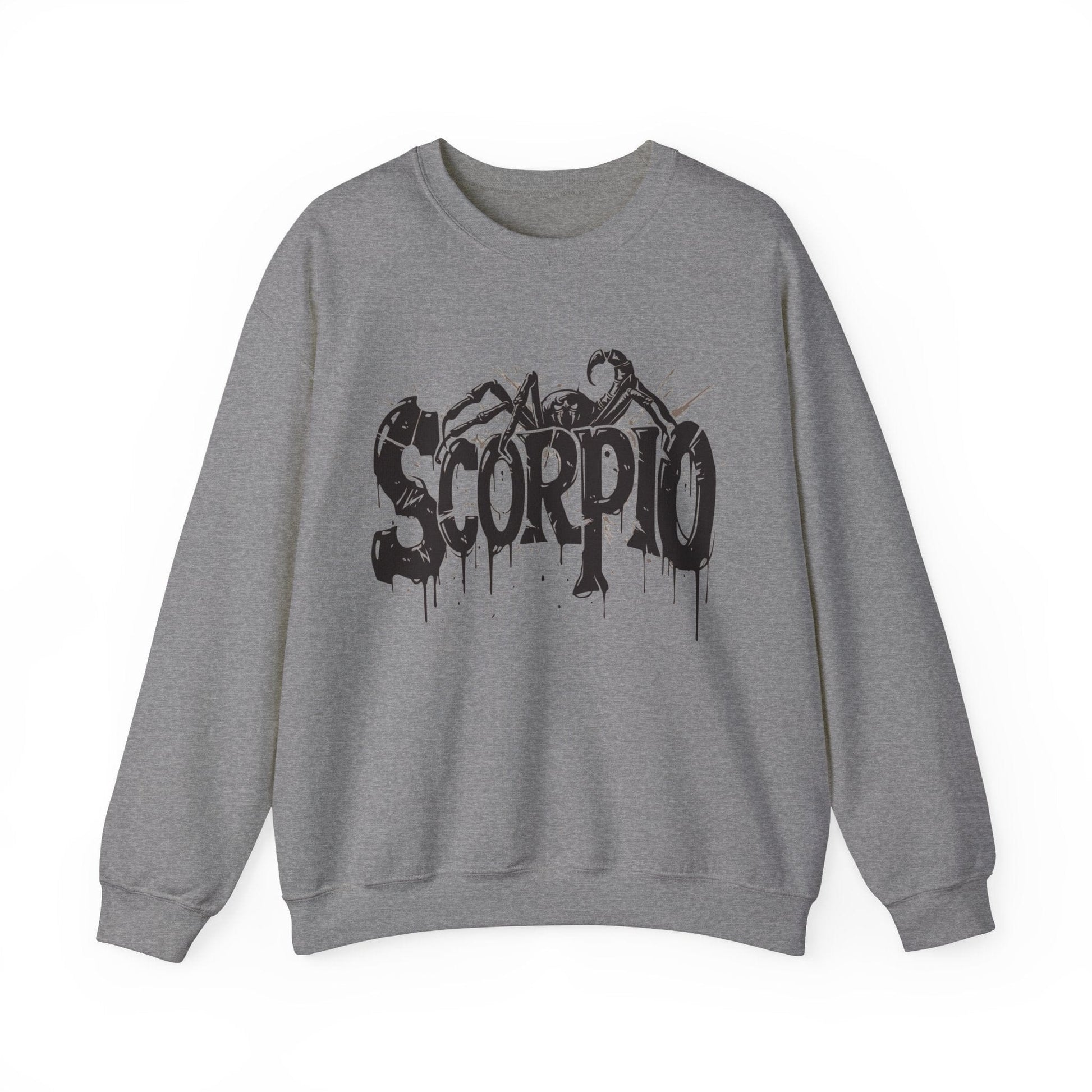 Sweatshirt S / Graphite Heather Sting of Mystery Scorpio Sweater: Embrace the Darkness