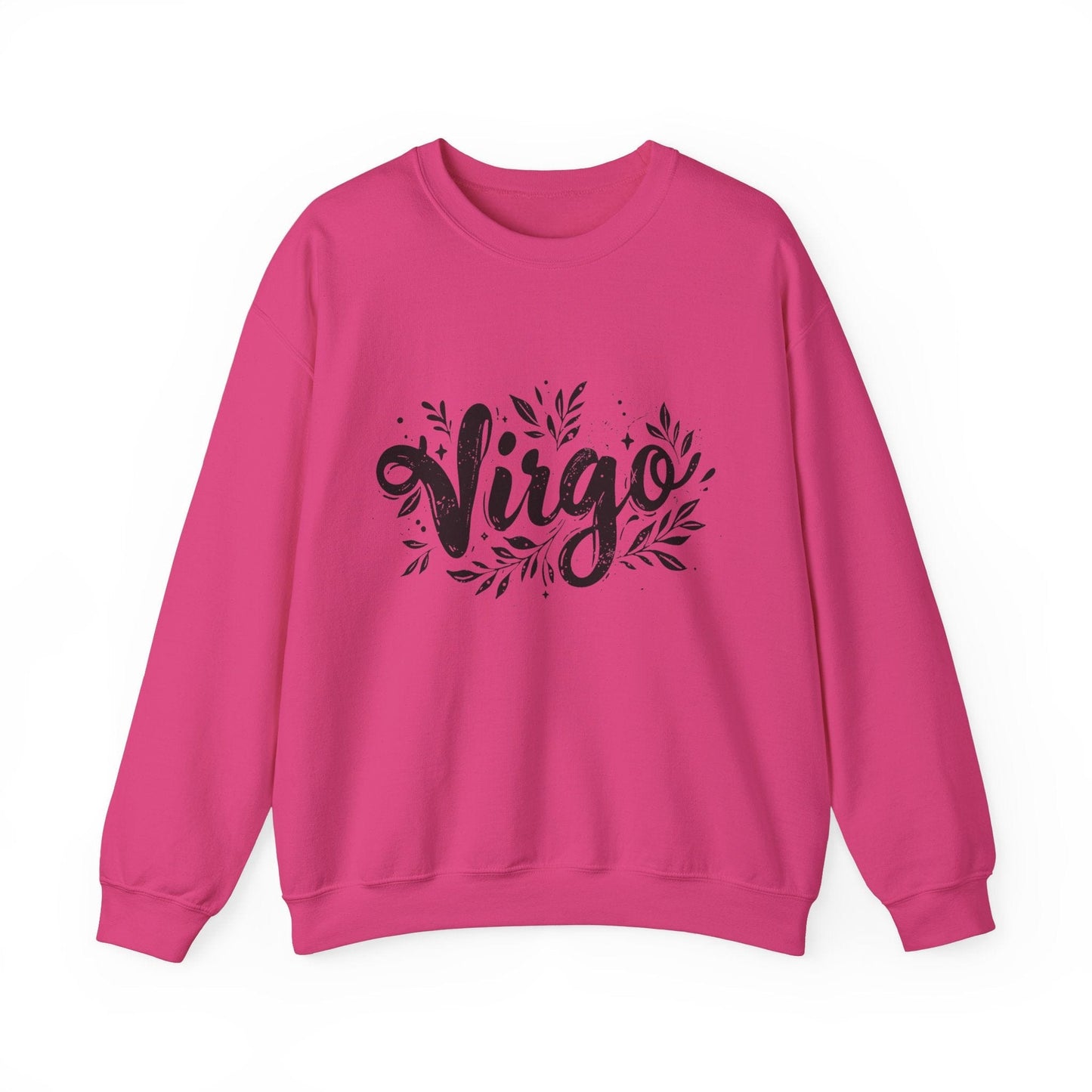 Sweatshirt S / Heliconia Ink Splattered Virtue Virgo Sweater: Creatively Crafted