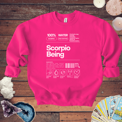 Sweatshirt S / Heliconia Scorpio Being - Zodiac-Inspired Sweatshirt