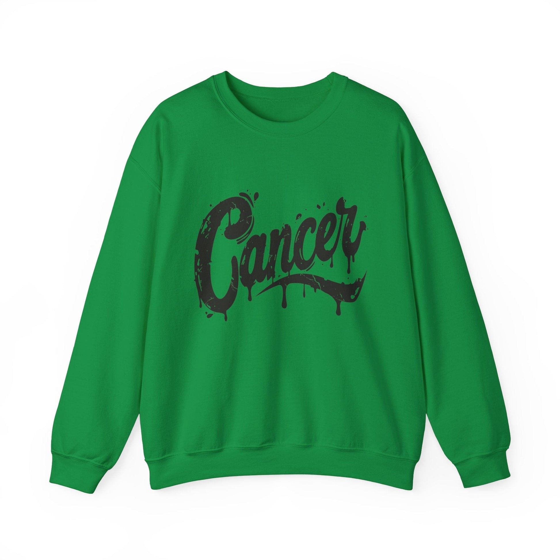 Sweatshirt S / Irish Green Tidal Emotion Cancer Sweater: Comfort in the Currents