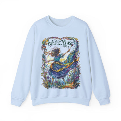 Sweatshirt S / Light Blue Artistic Muse Soft Pisces Sweater