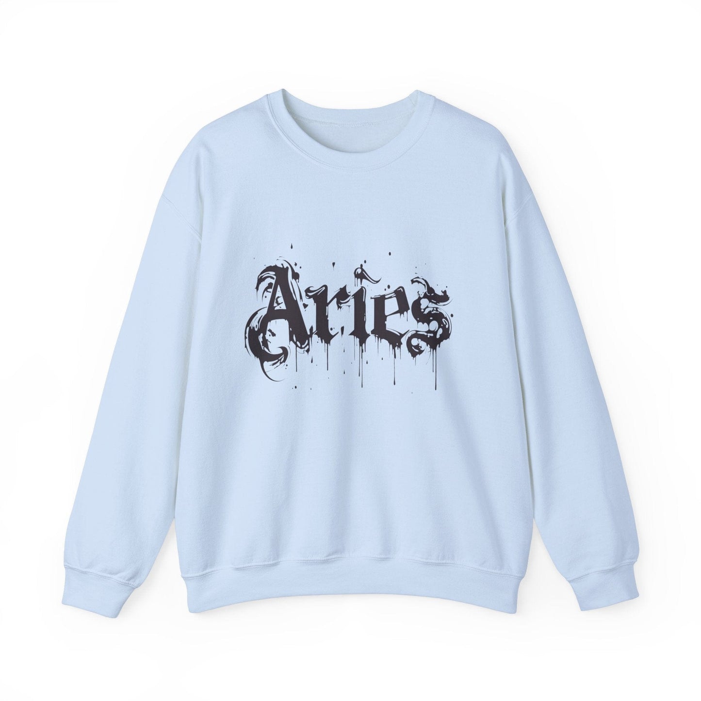 Sweatshirt S / Light Blue Astro Splash Aries Soft Sweater: Embrace Your Fire