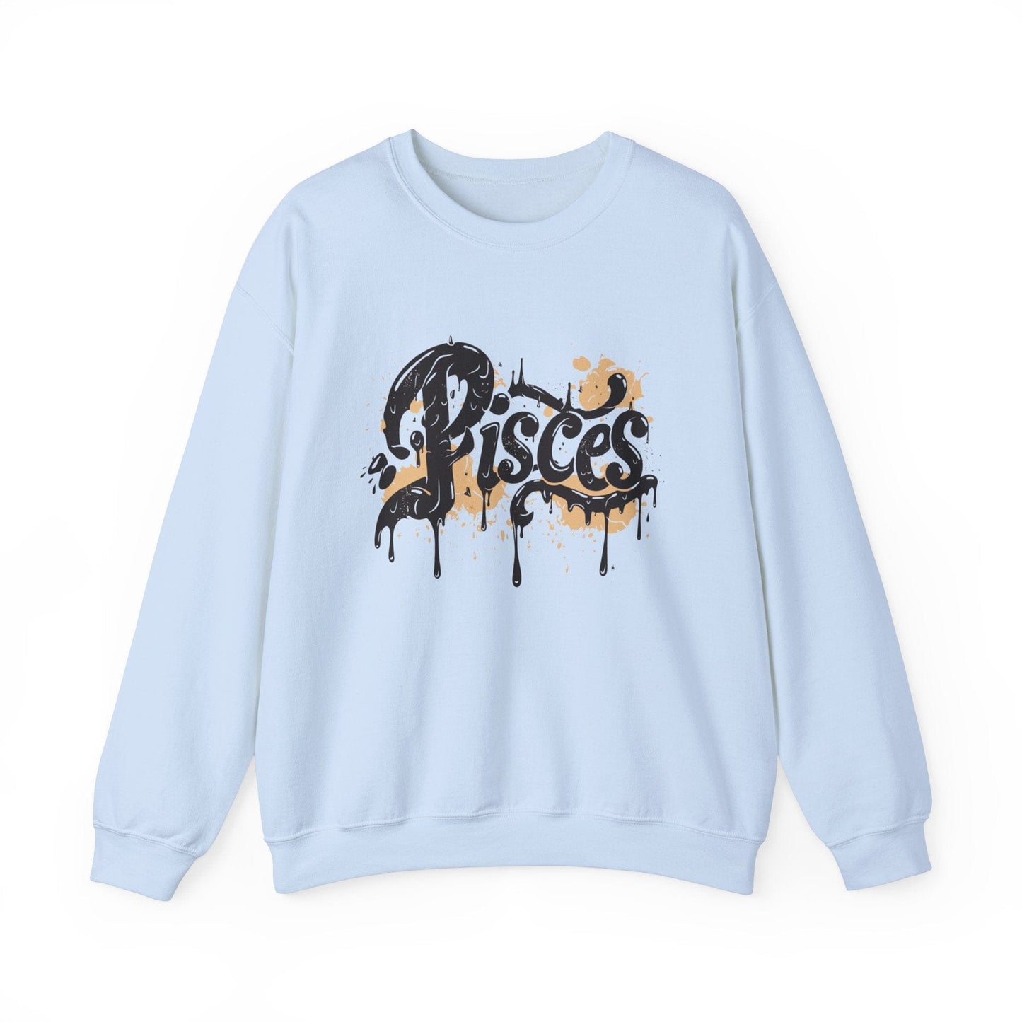 Sweatshirt S / Light Blue Celestial Drift Pisces Sweater: Drift Through the Cosmos