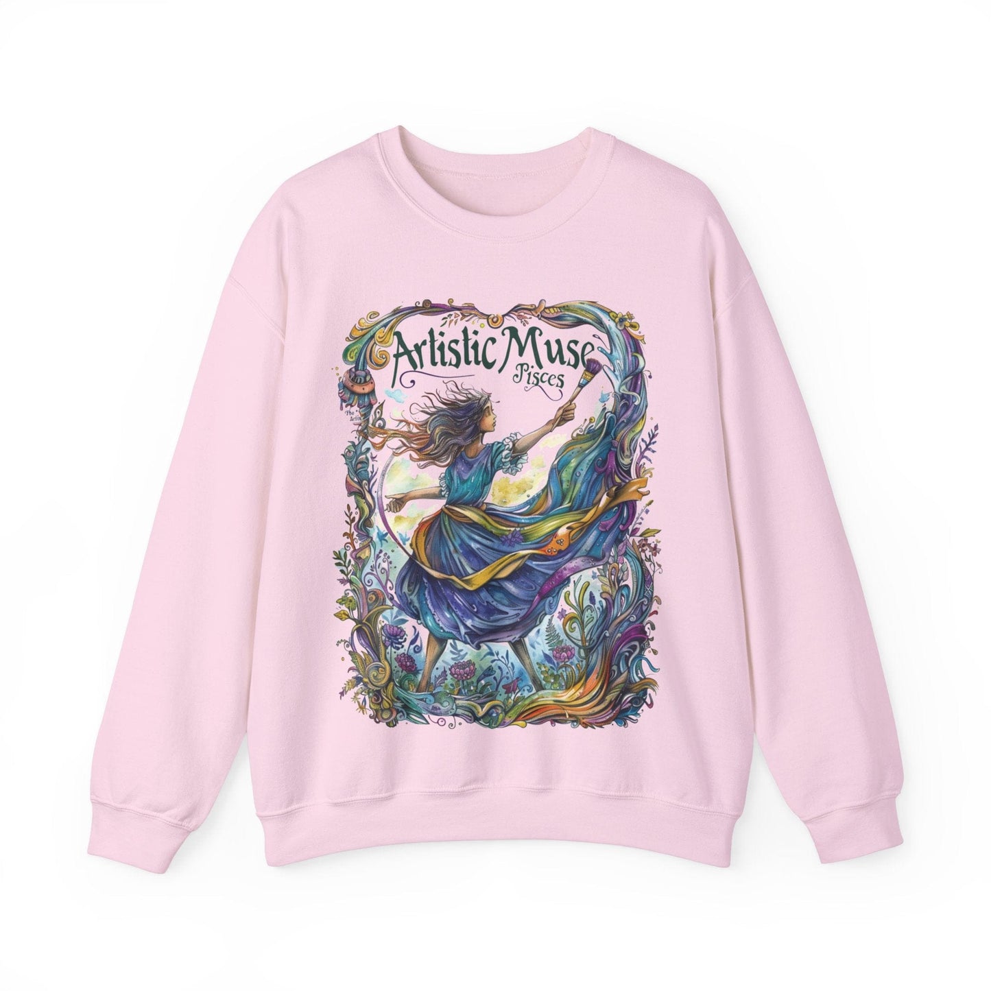 Sweatshirt S / Light Pink Artistic Muse Soft Pisces Sweater