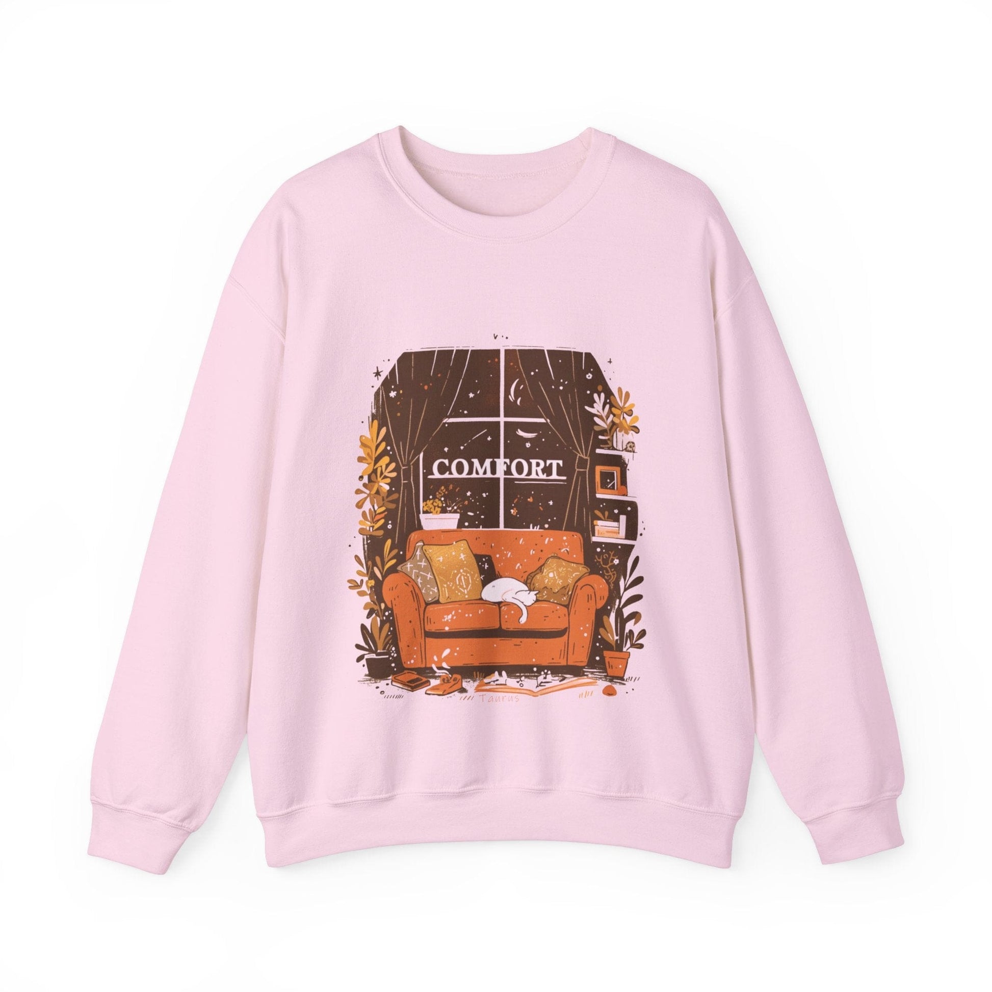 Sweatshirt S / Light Pink Astrological Comfort: Taurus the Seeker Sweater