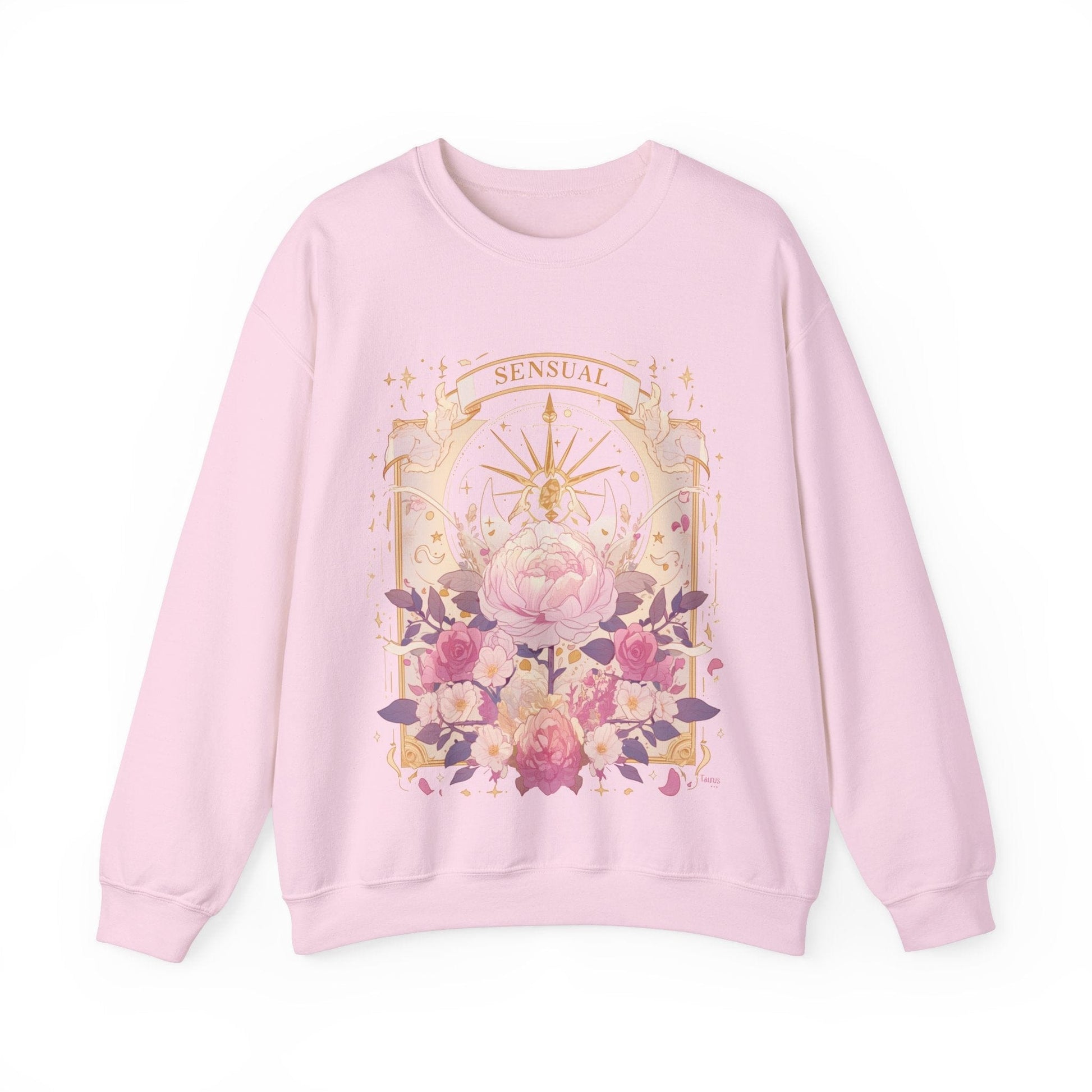 Sweatshirt S / Light Pink Astrological Taurus: The Sensual Venus Sweater