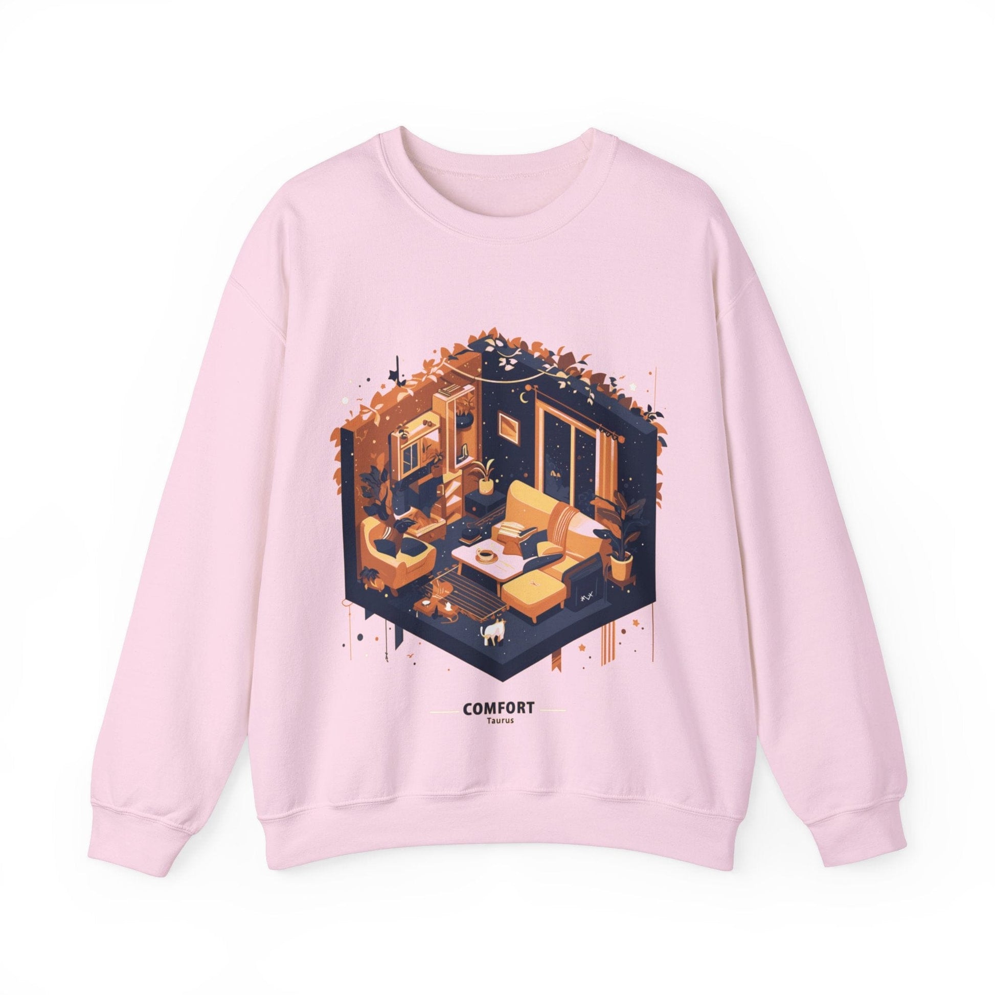 Sweatshirt S / Light Pink Comfort Seeking Taurus: Astrology Style Sweater