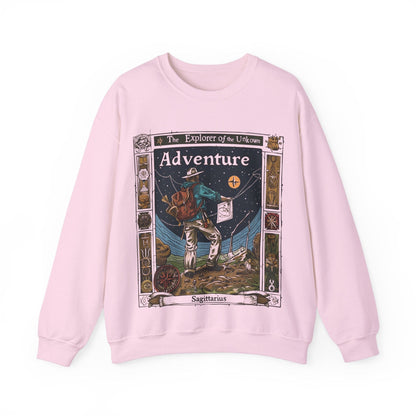 Sweatshirt S / Light Pink Explorer of the Unknown Soft Sagittarius Sweater